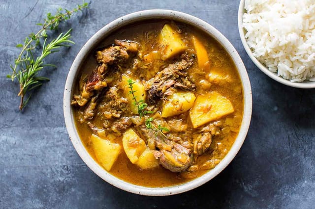 Lamb Curry Combo.