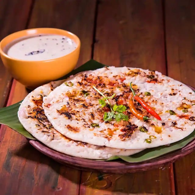 Chilli Onion Uthappam.