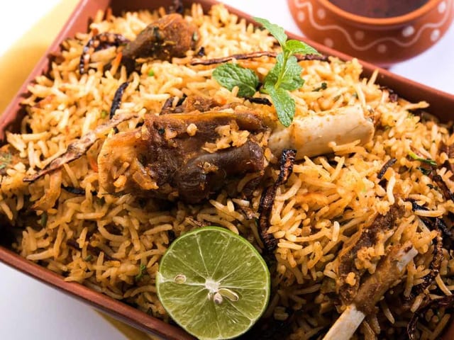 HYD Goat Biryani Combo.