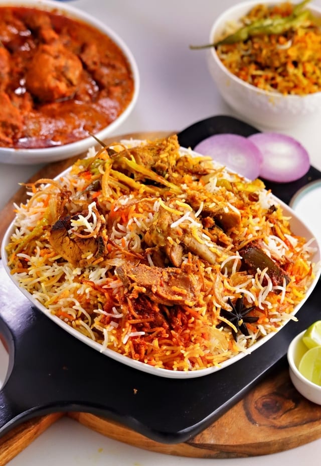 Aavakai Chicken Biryani.