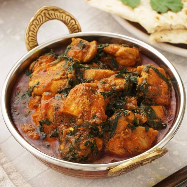Chicken Tikka Saag.