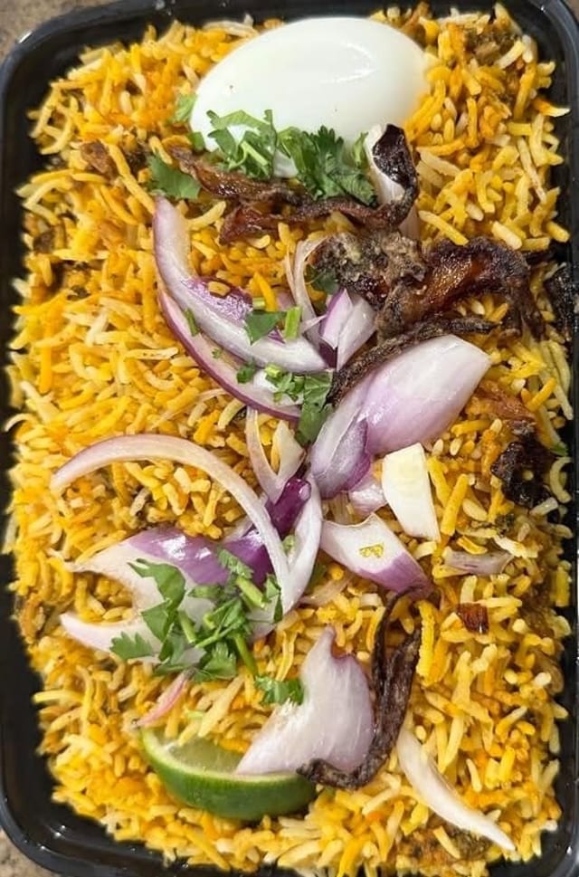 HYD Goat Fry Biryani.