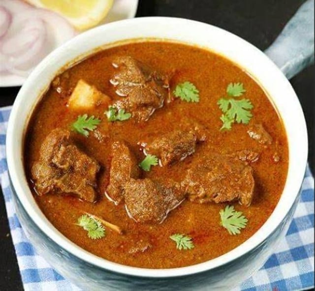 Aavakai Goat Curry.
