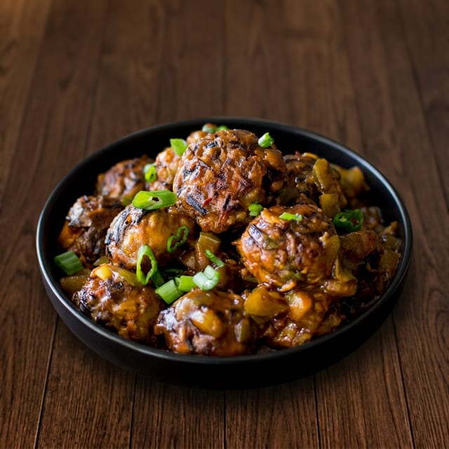 Veg Manchurian.