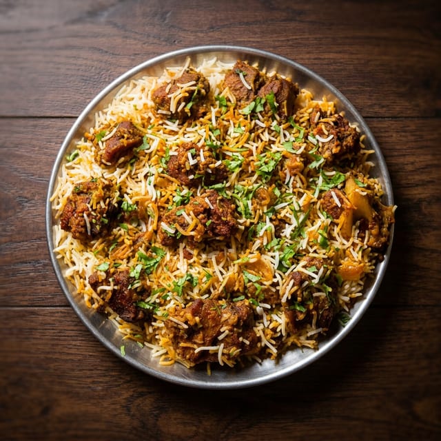 Aavakai Goat Biryani.