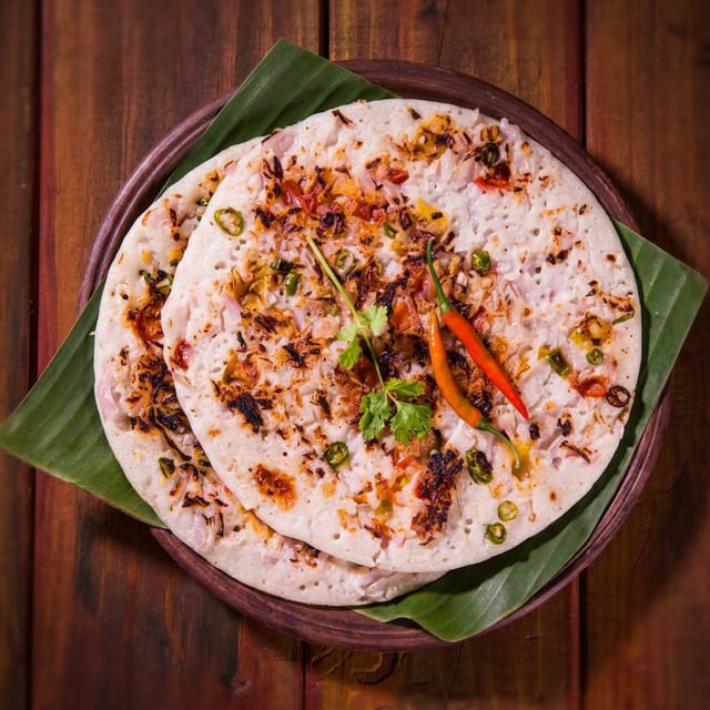 Chilli Onion Uthappam.